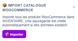 Import du catalogue WooCommerce existant